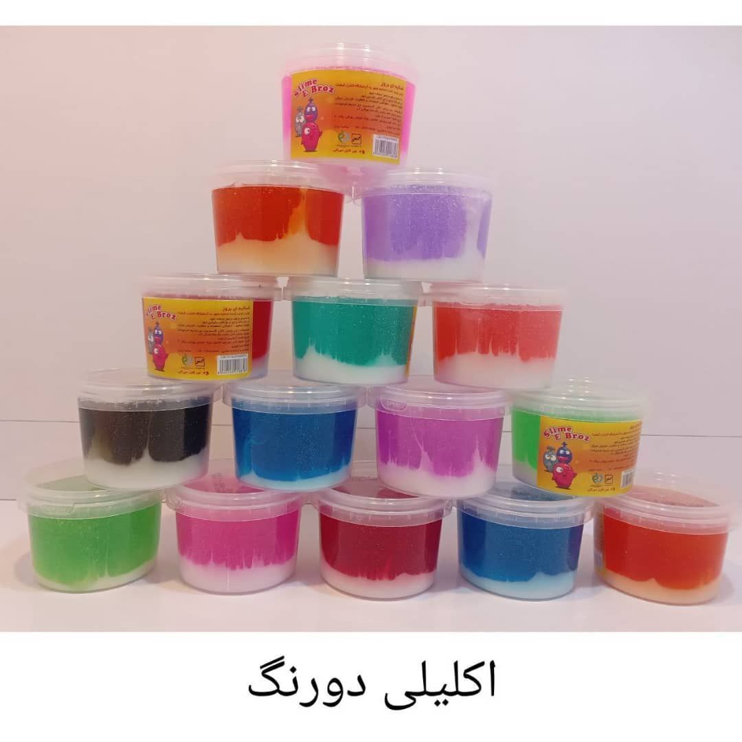 اسلایم دورنگ اکلیلی