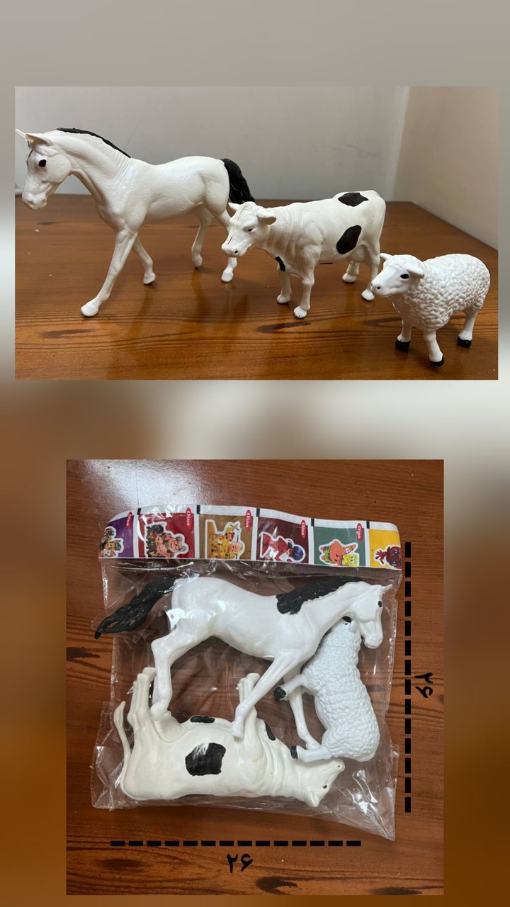 🔶 باغ وحش بزرگ ( 3 عددی ) ✅ حدودا 26 × 26 سانت