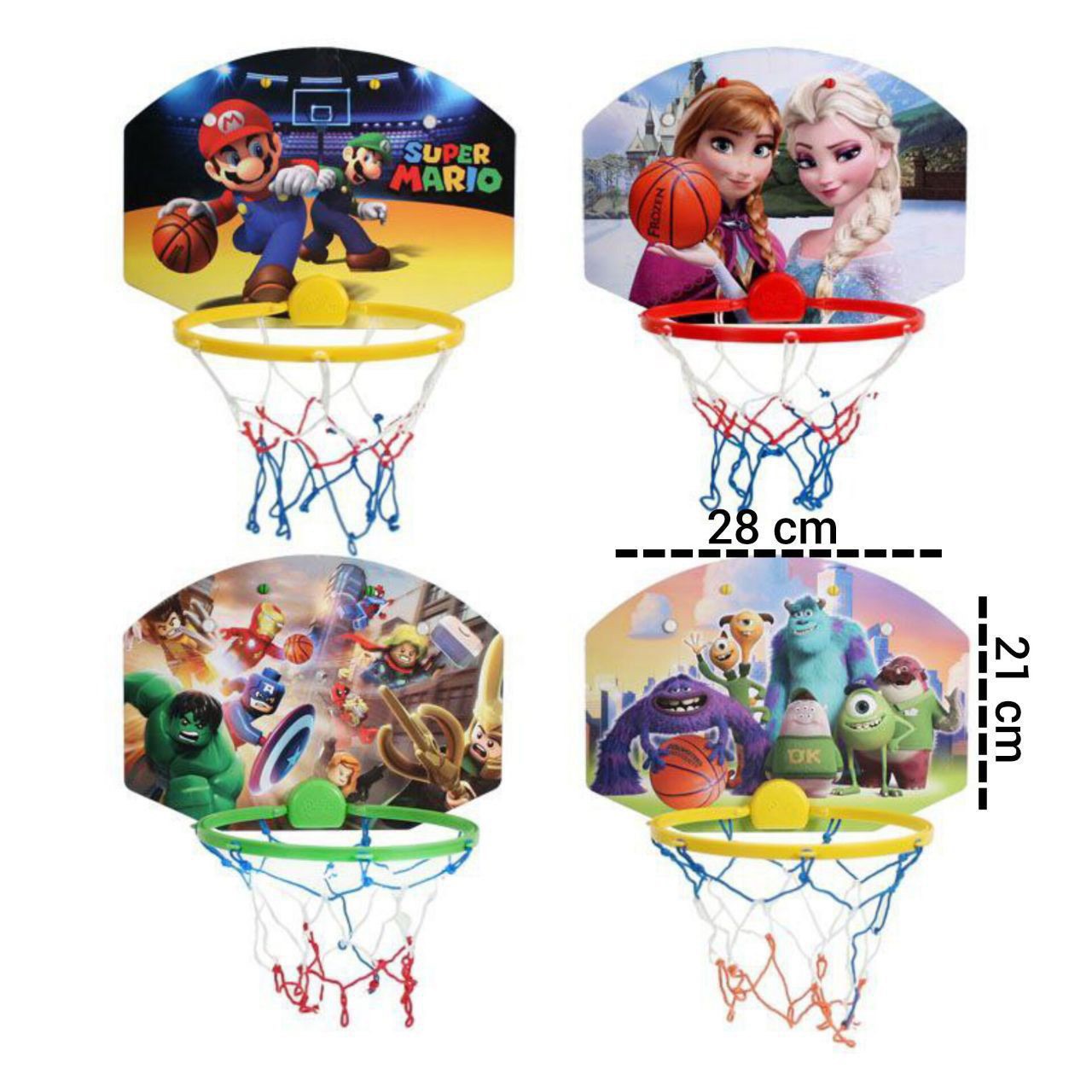 🔶 بسکتبال NBA کوچک  ✅ سایز 28 × 21  کارتن ۲۰ عدد